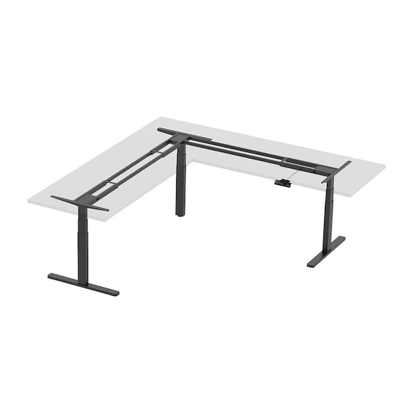 Monoprice Workstream by Triple Motor Height Adjustable Sit-Stand Corner Desk Fra 34827 - main